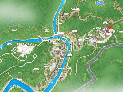 顺昌结合景区手绘地图智慧导览和720全景技术，可以让景区更加“动”起来，为游客提供更加身临其境的导览体验。